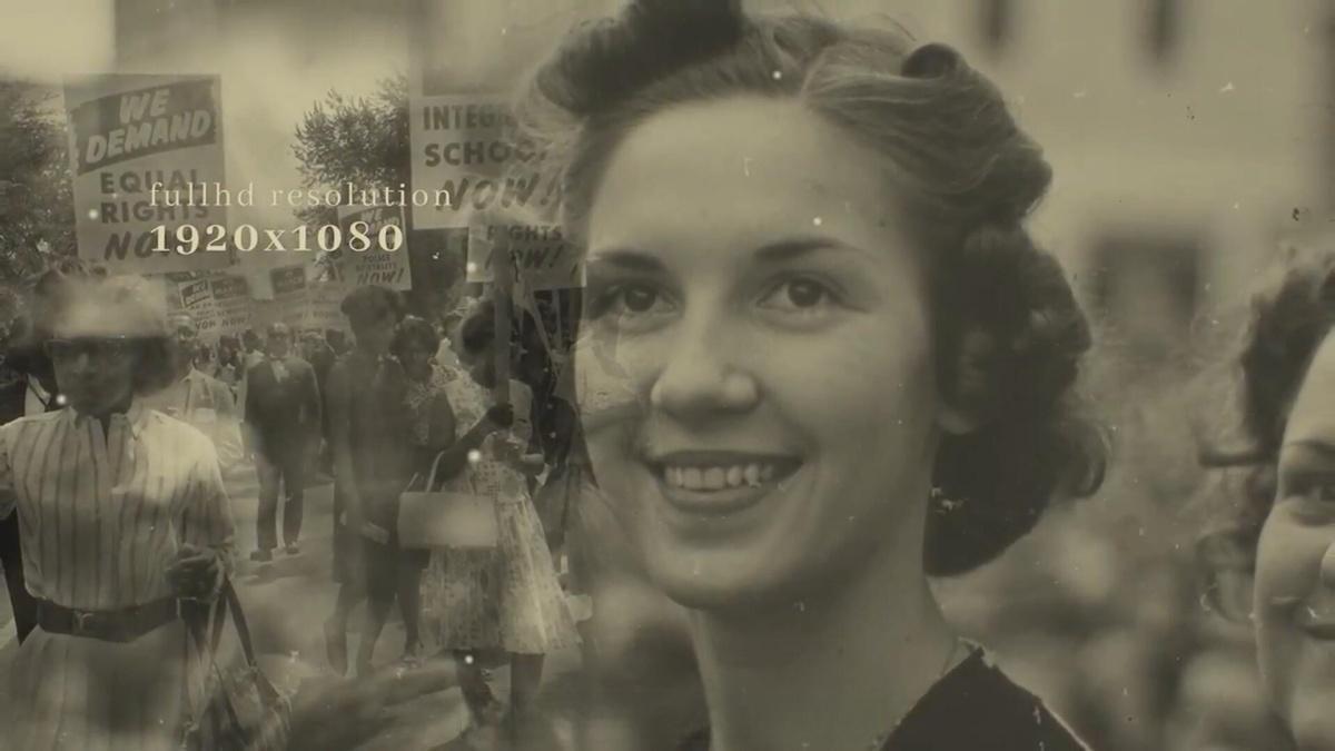 AE/PR模板：复古纪实战争历史纪录片回忆录电影电视预告片头模板（13253）