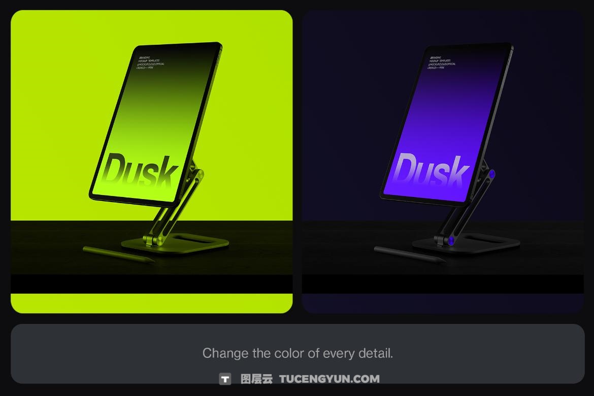 23款现代极简档案夹名片书籍T恤手提袋帆布袋手机Mac笔记本电脑平板品牌VI设计作品展示PSD样机套装 Dusk Branding Mockups Kit（13390）