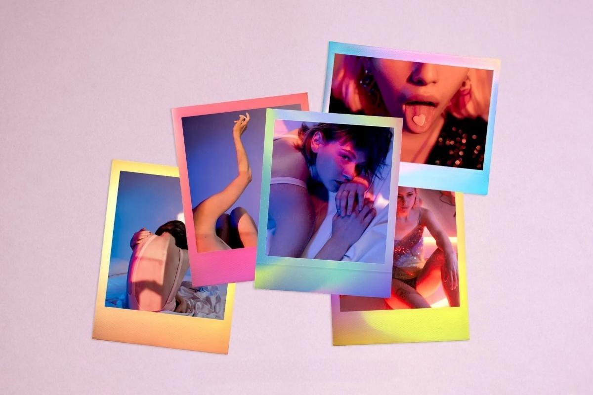 50多个复古网格渐变胶片胶卷边框拍立得相框PNG免扣叠加图片设计素材 Gradient High Quality Film Frames（13505）