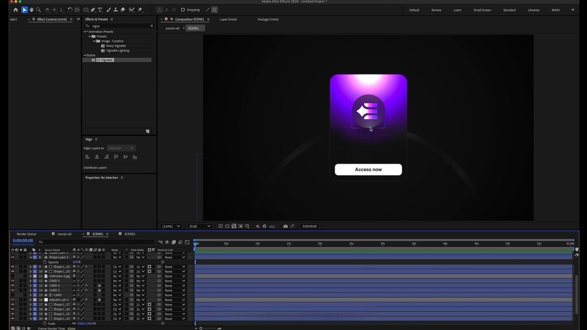 大师课程：AE从基础到高级渐变动画大师班视频课程 中文字幕（13184）