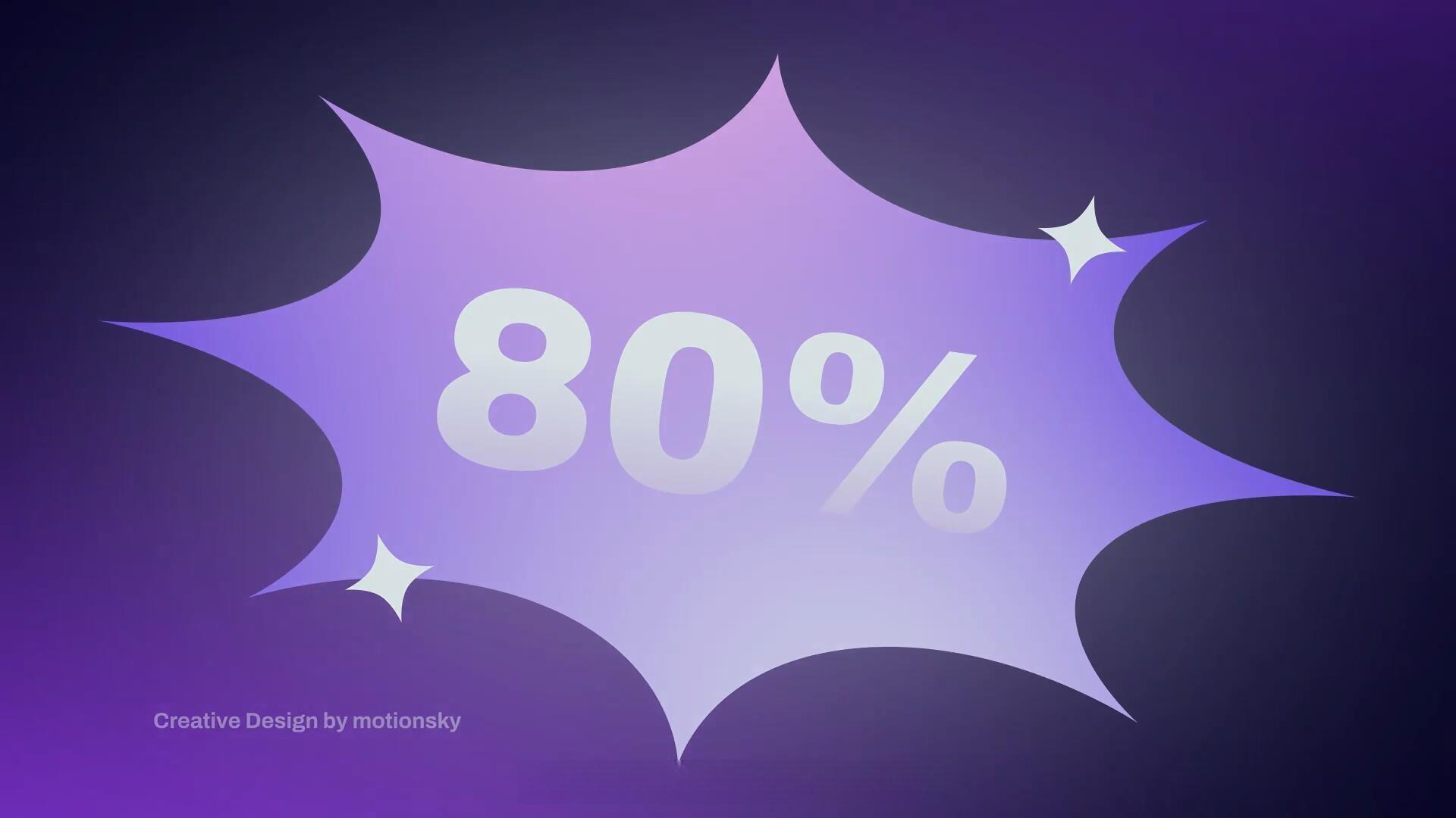 AE模板：创意动态渐变风格品牌营销文字标题排版动画（13171）