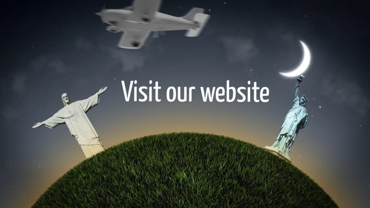 达芬奇模板：创意风格户外旅拍Vlog旋转地球仪开场片头（13261）