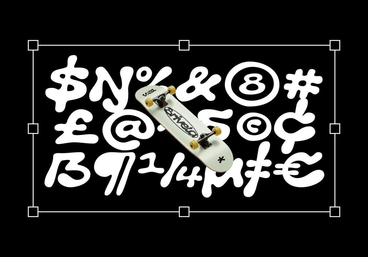 英文字体：大胆街头手写涂鸦艺术街头滑板文化logo徽标标题排版封面海报设计字体 Brivela – Display Font（13461）