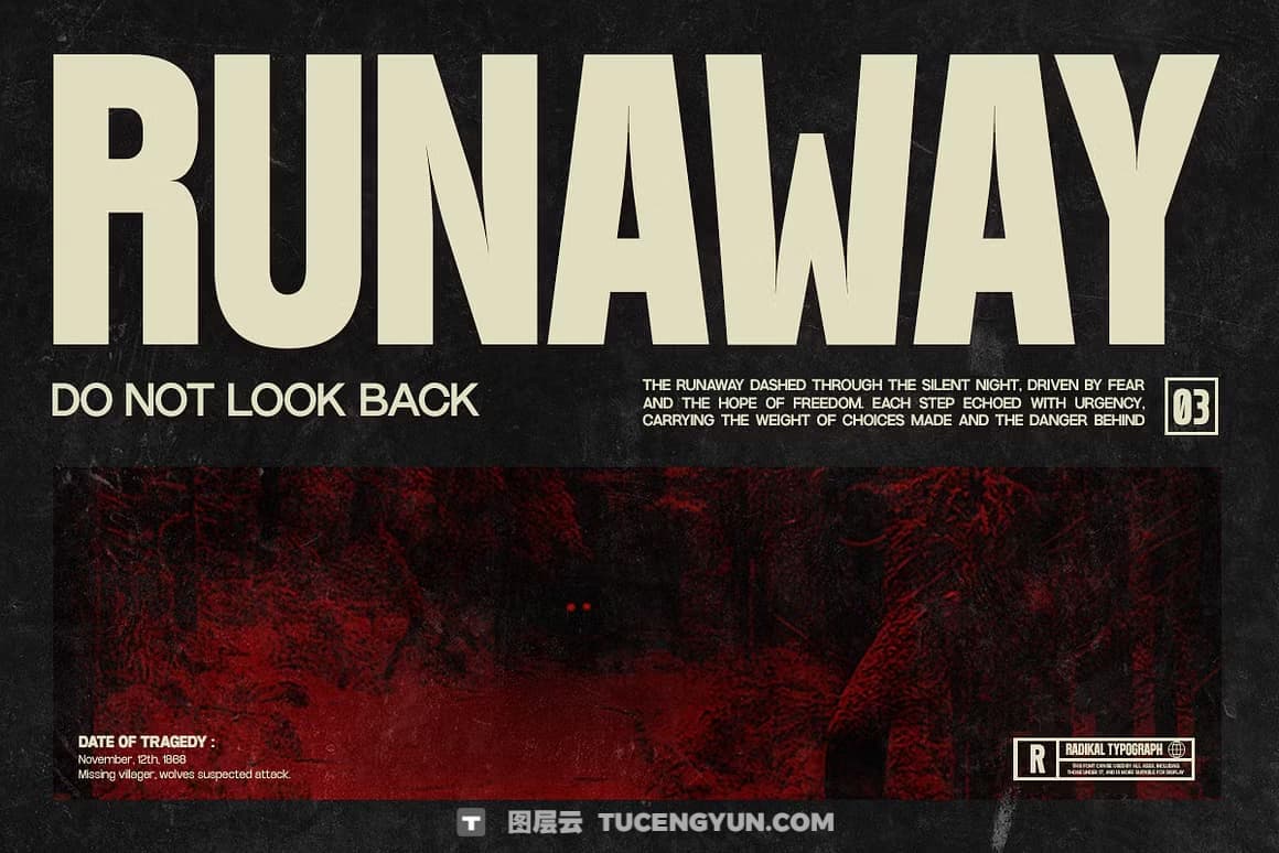 英文字体：大胆冲击力感极简品牌浓缩logo标题排版无衬线字体 Vank – Strong Bold Condensed（13421）