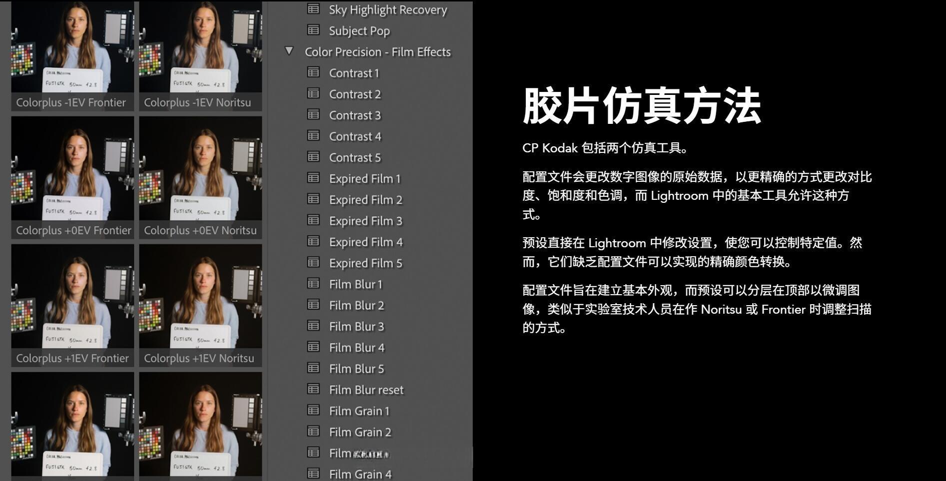 CP Kodak 一键式柯达胶片电影美学怀旧色调光晕颗粒胶片仿真模拟摄影Lightroom调色预设 ColorPrecision – CP Kodak – Lightroom Presets（12955）
