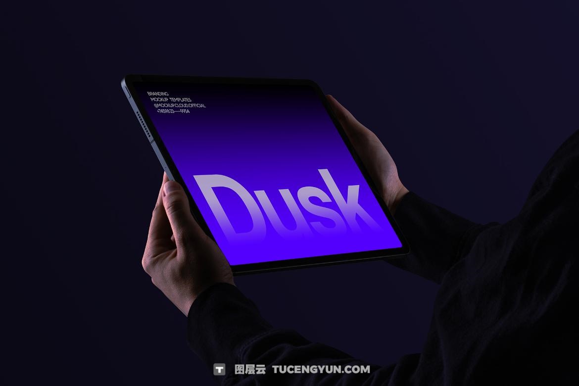 23款现代极简档案夹名片书籍T恤手提袋帆布袋手机Mac笔记本电脑平板品牌VI设计作品展示PSD样机套装 Dusk Branding Mockups Kit（13390）