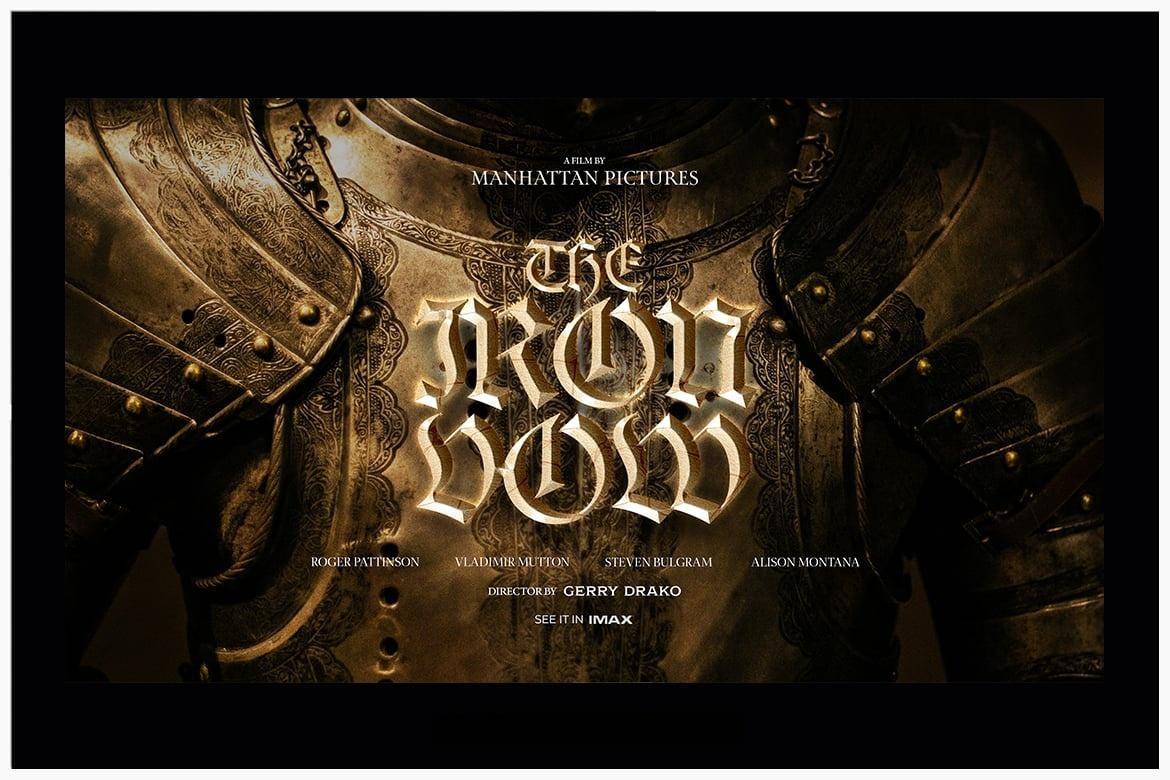 44个大胆电影美学梦幻、浪漫、科幻、惊悚海报电影预告片4K封面海报文字标题排版PSD模板（13883）