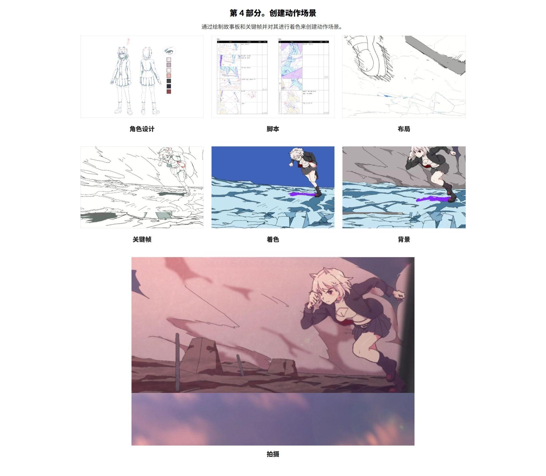 大师课程：掌握日漫风格角色、效果、场景、创作工作流AE+CSP视频课程 中文字幕（13031）