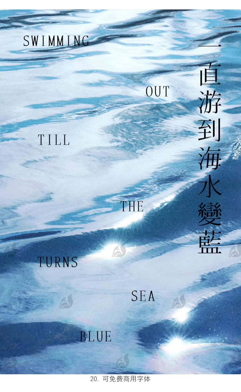 24个中式古风文艺宋体字体书籍展览海报排版视频剪辑中文字体 附带配套英文字体（13159）