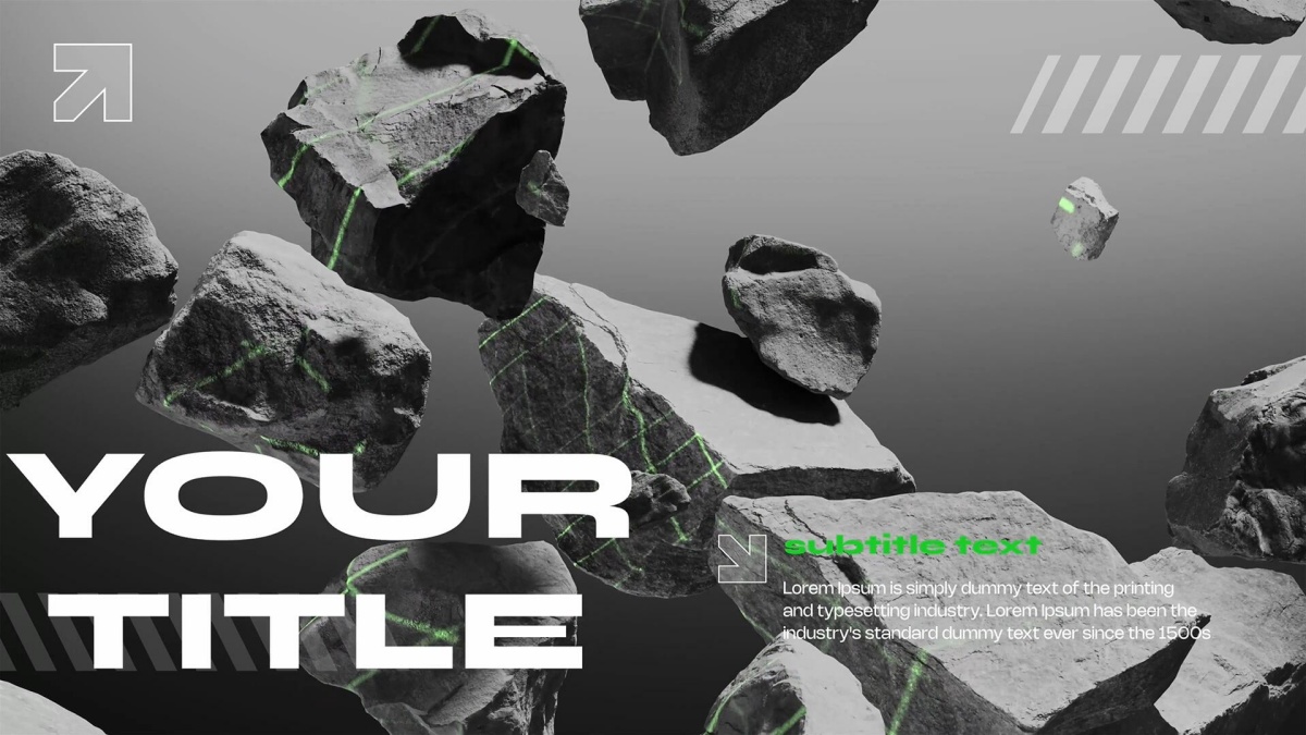 AE/PR/FCPX/达芬奇模板：极简主义3D背景文字标题背景动画（13649）