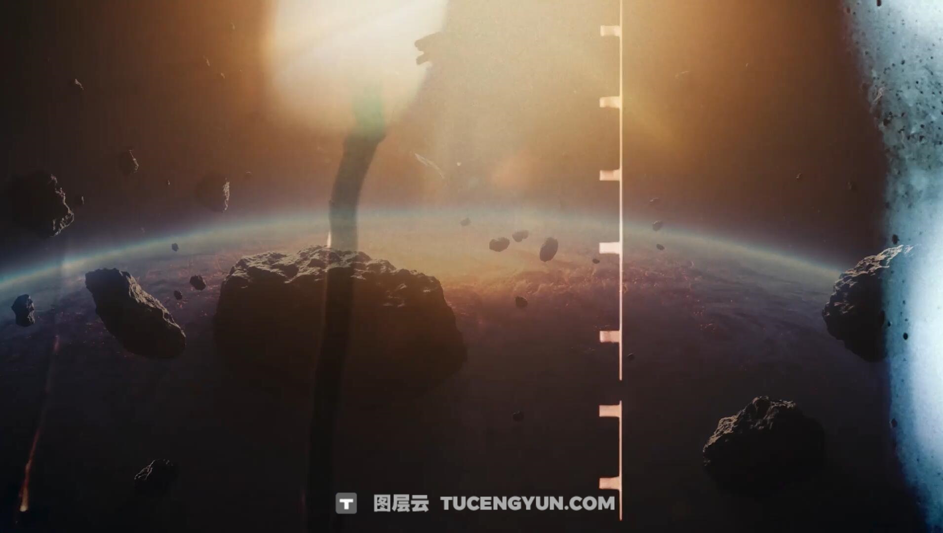 AE模板：一键式复古胶片模拟、泛光、模糊、抖动、灰尘、烧伤无缝转场过渡 支持横/竖屏（13416）