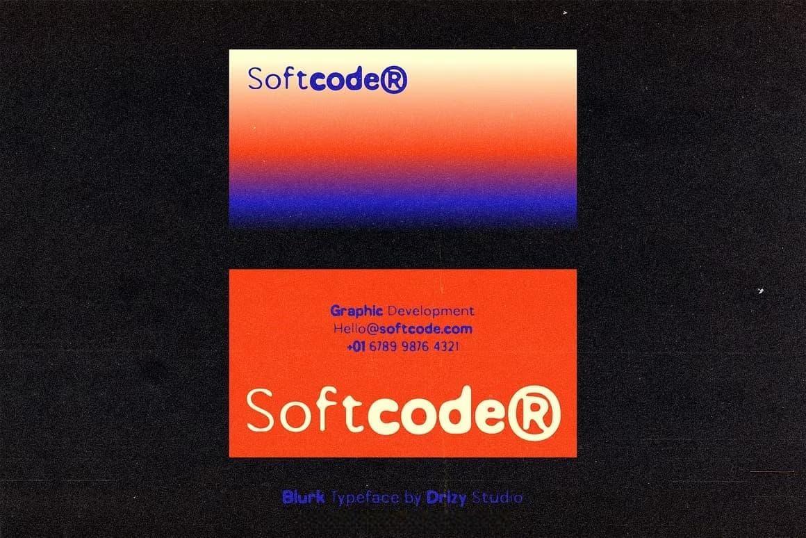 英文字体：创意超现代热熔几何品牌海报封面设计字体 Blurk – Ultra Modern Font（13331）