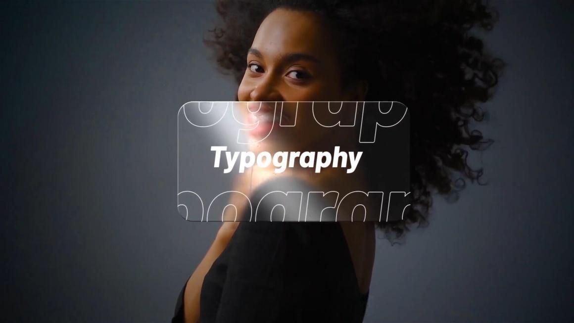 AE/PR模板：极简苹果液态玻璃美学文字标题字幕动画（13541）