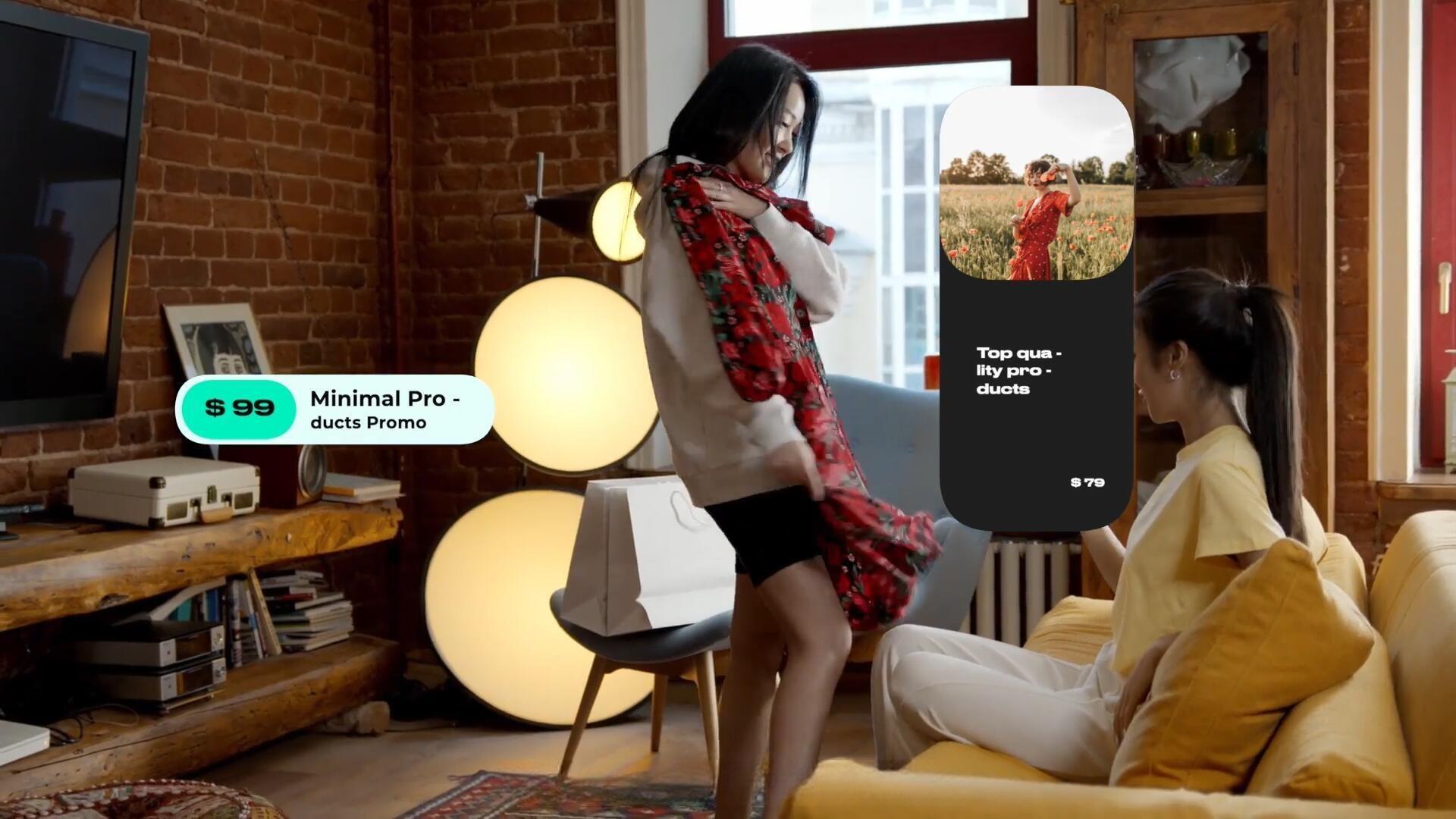 FCPX插件：极简主义服装穿搭产品价格信息动画（13869）