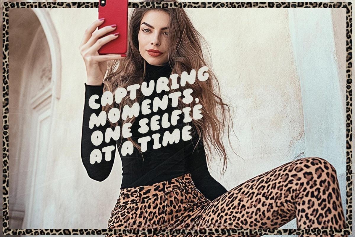 英文字体：大胆千禧Y2K趣味手写涂鸦气泡轮廓圆润标题封面海报排版设计装饰字体 Fluffy Morning | Bubble Font DUO（）