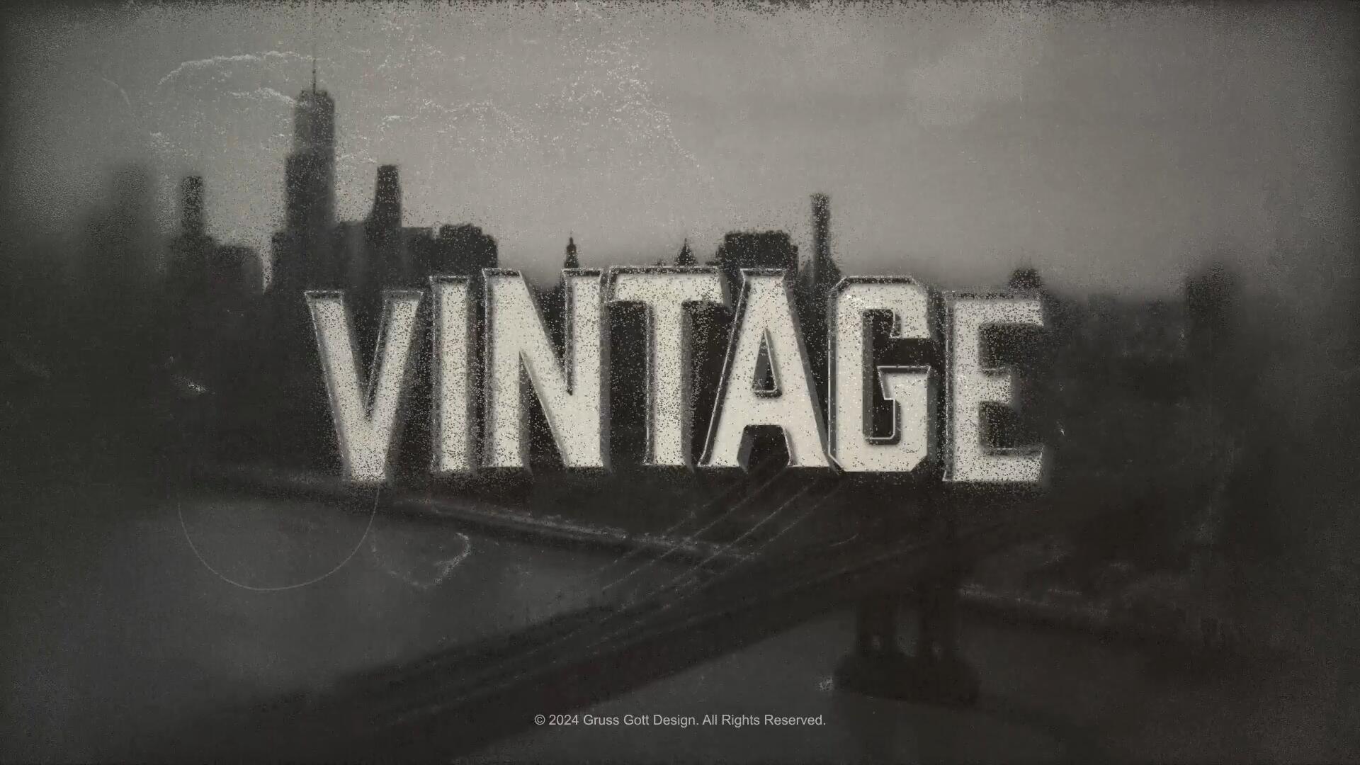 PR模板：复古老式黑白默片胶片颗粒垃圾摇滚叠加电影效果模板（13324）