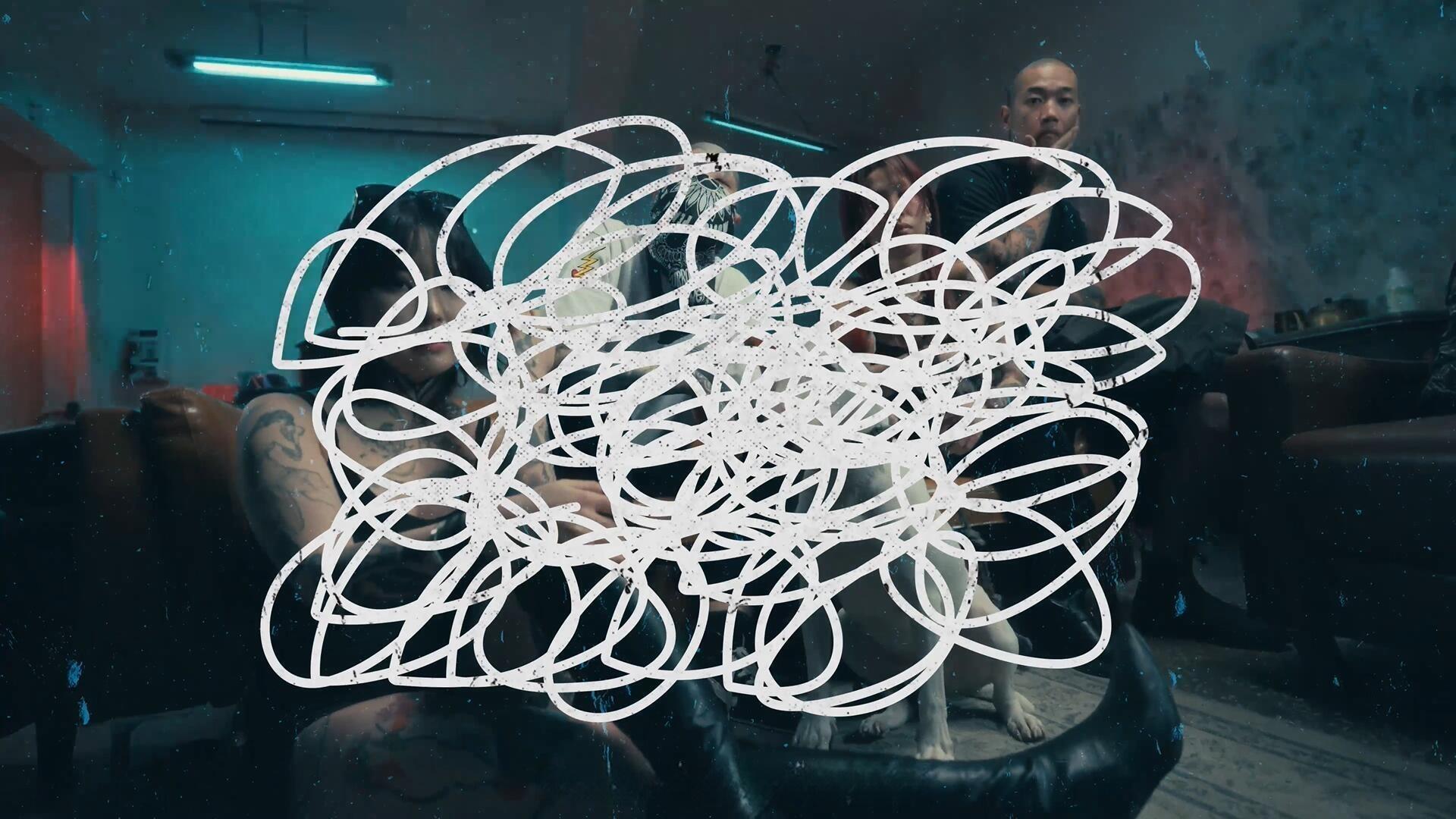 AE/PR/达芬奇模板：20个潦草蹩脚凌乱手绘艺术线条标记叠加元素动画（13652）