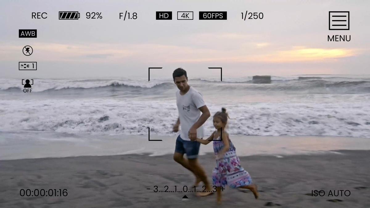 AE模板：20个逼真相机取景器参数图标屏幕元素动画包 支持横竖屏（13312）