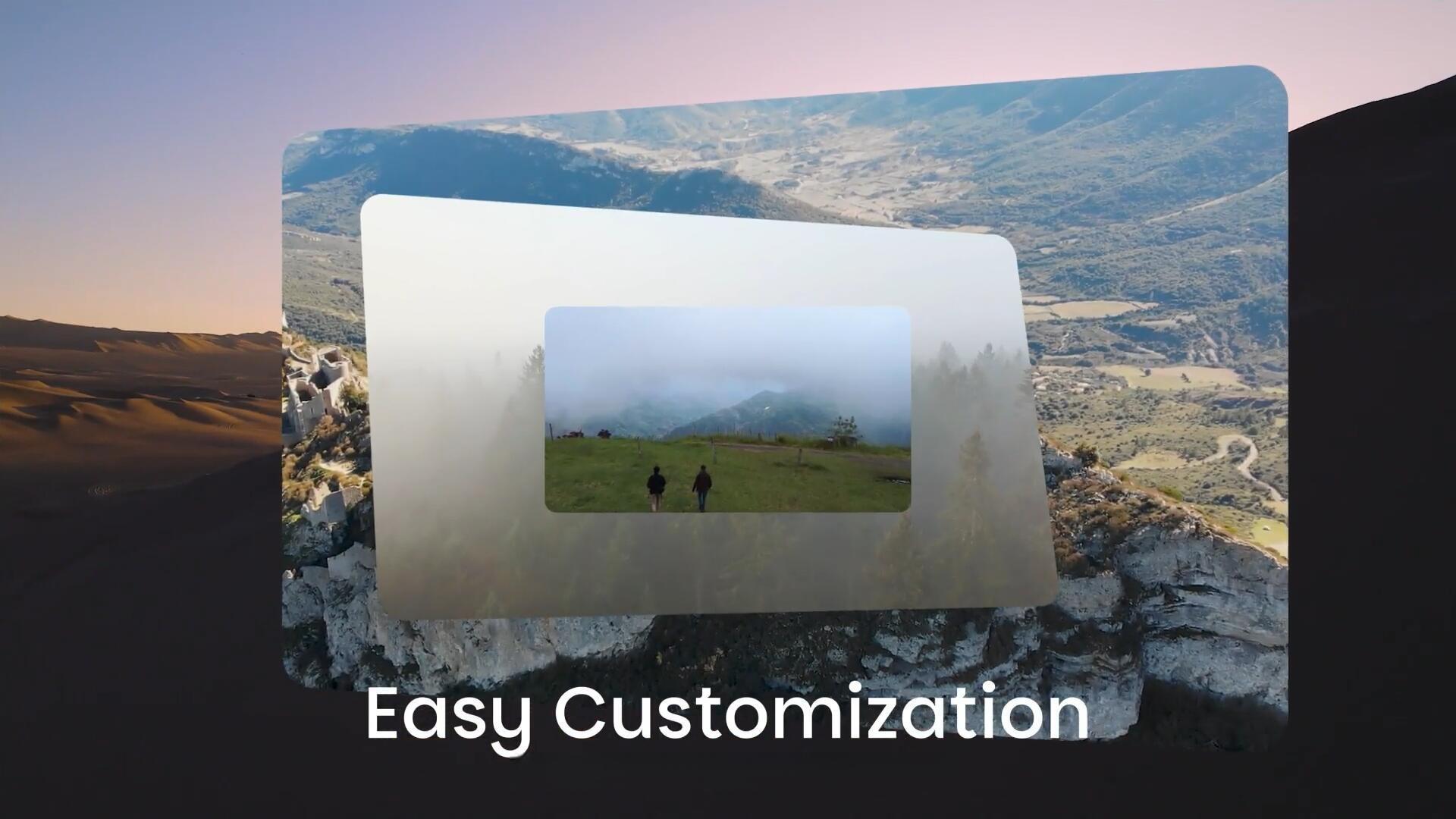 AE模板：极简美学沉浸式裸眼3D立体环绕照片轮播照片视频展示效果（13605）