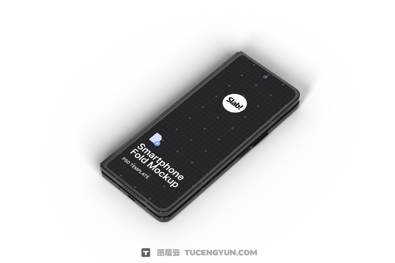 10种三星Galaxy Z折叠屏安卓手机广告UI界面APP设计展示PSD样机套装（13357）
