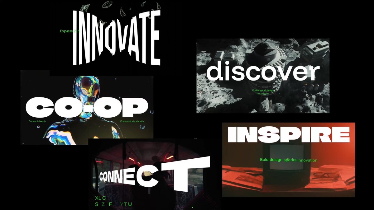 AE模板：创意设计感短片剪辑大文字标题排版动画模板（13058）