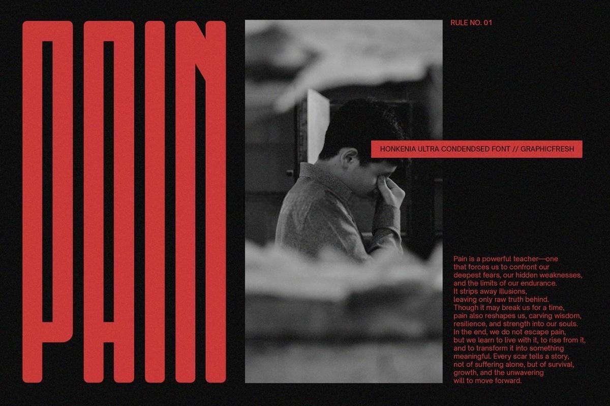 英文字体:极简现代浓缩未来派科技海报标题排版无衬线封面海报设计字体 Honkenia Rounded – The Ultra Condensed Font(13061) 英文字体:极简现代浓缩未来派科技海报标题排版无衬线封面海报设计字体 Honkenia Rounded – The Ultra Condensed Font(13061)