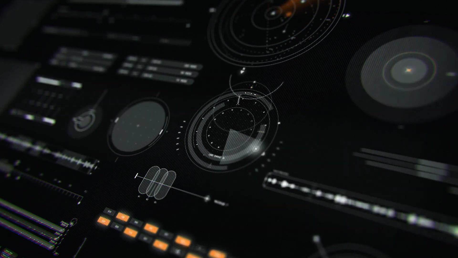 820款全息未来科幻美学沉浸式宇宙飞船HUD界面元素科技视频叠加4K背景动画AE/PR模板 Pixflow – Sci-fi Spaceship HUD Interface（13310）