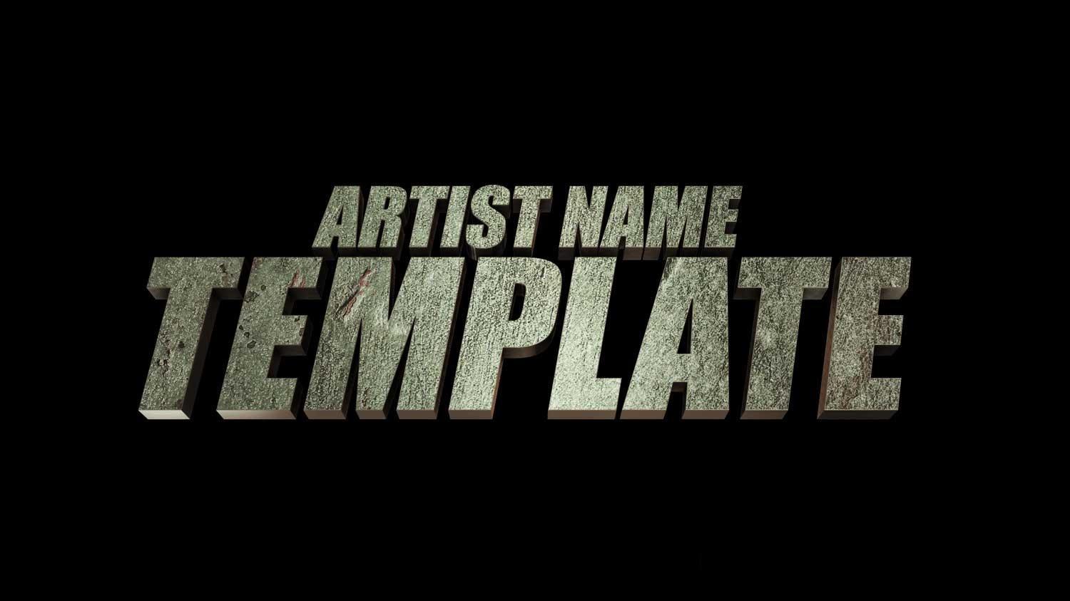 嘻哈朋克风格酸性金属镀铬音乐MV短片剪辑3D字母标题动画AE项目文件+视频教程 ANT6NIO’S 3D TITLE CARD PACK（13210）