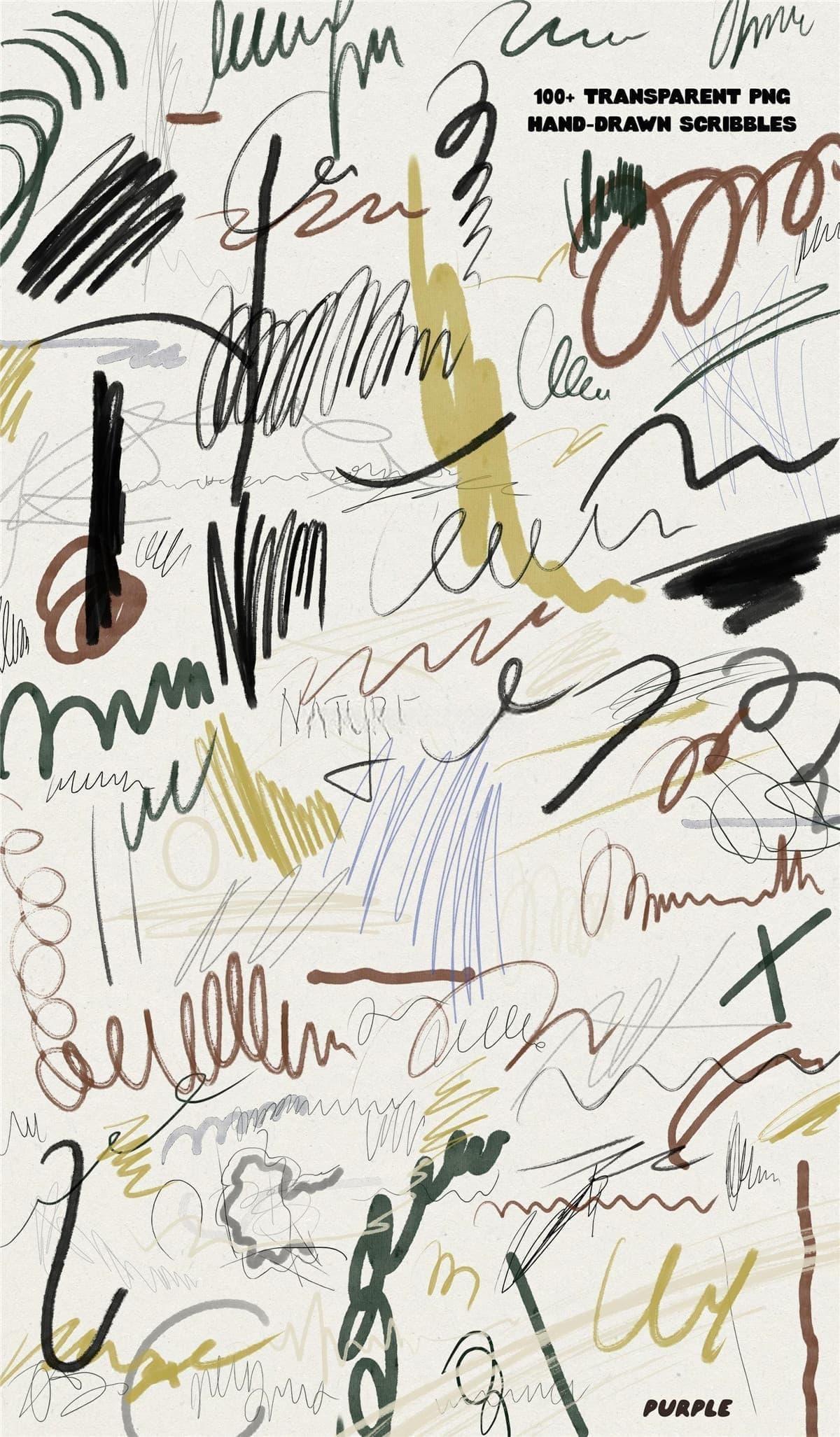 160个安静优雅琥珀色拼贴艺术抽象颜料手绘JPG背景PNG涂鸦笔迹图片设计套装 Grounded Backgrounds & Scribbles（13153）