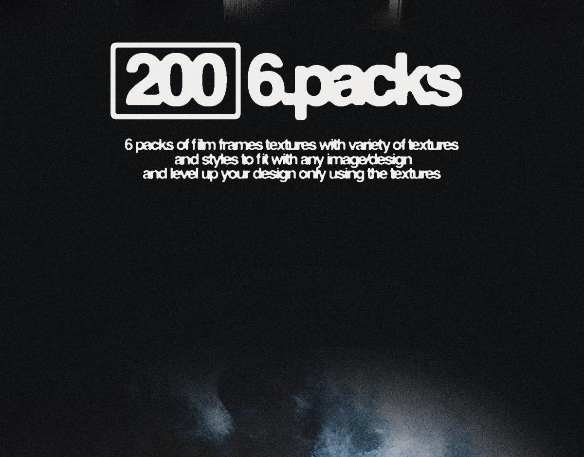 200个复古美学完美颗粒感胶片帧叠加纹理素材包 Züli – 200 Grainy Film Frames Textures Packs V.02（13486）