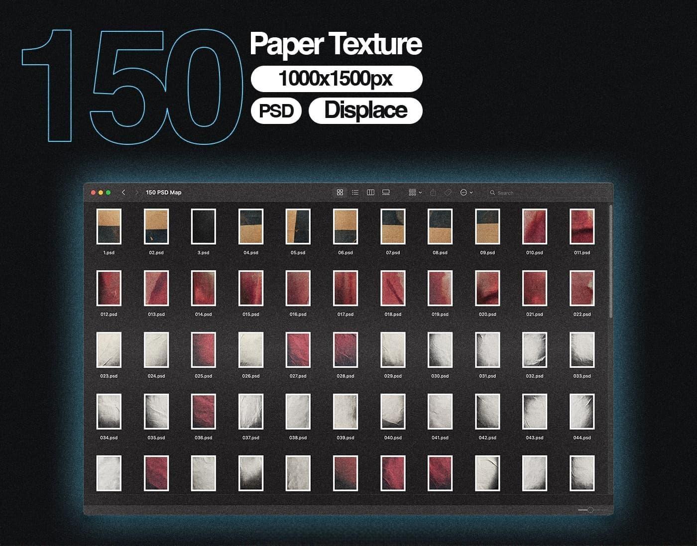 300个复古褶皱破损撕裂划痕牛皮草稿废纸扫描影印纸张背景肌理PNG+PSD置换贴图套装 Züli – 300 Paper Textures Pack V.03（13522）