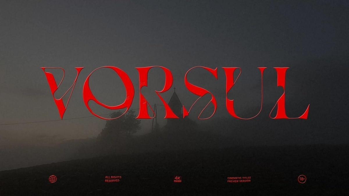 AE模板：复古好莱坞史诗电影纪录片预告片剧院海报片头动画（13101）