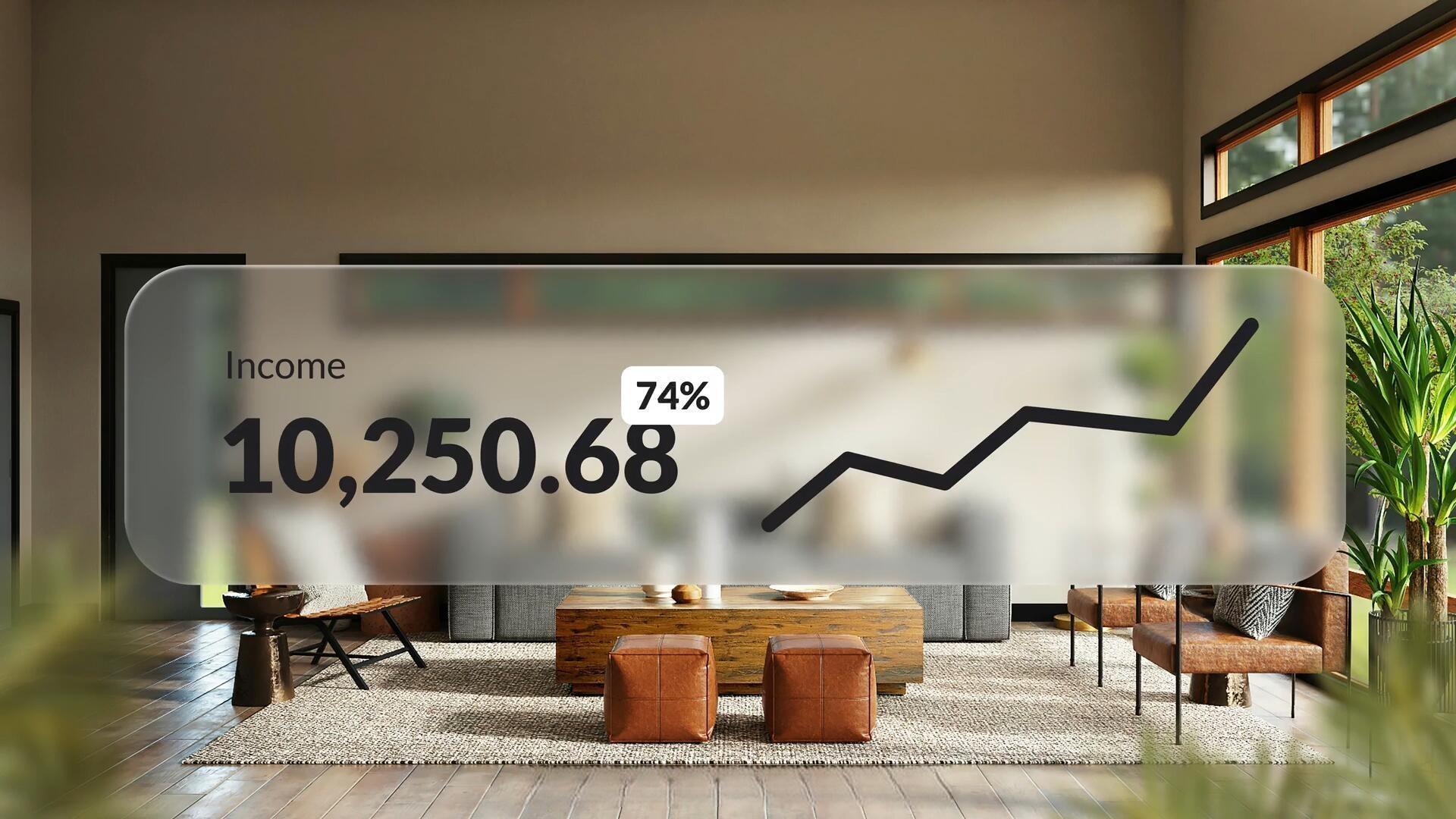 AE模板：极简主义毛玻璃风格信息图表动画模板（13628）