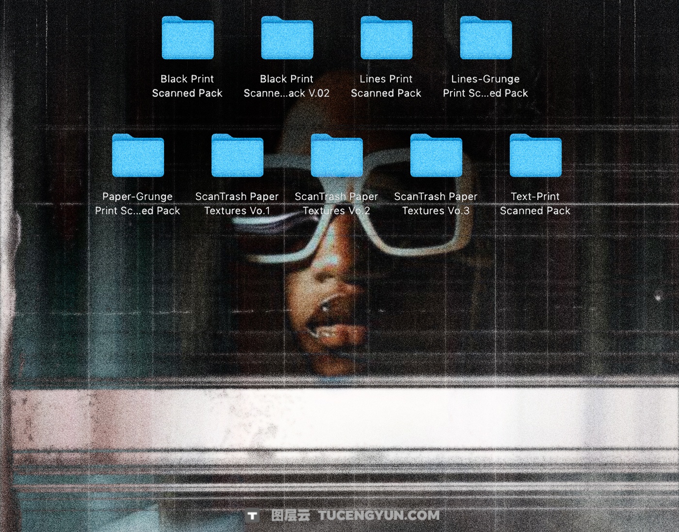 250款高分辨率复古印刷打印扫描线设计叠加纹理背景肌理套装 Züli – 250 Print Scanned Textures Packs V.02（13385）