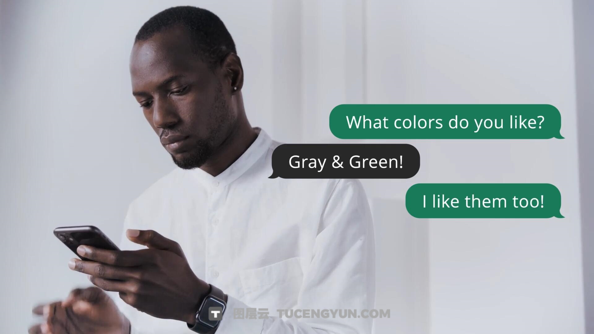 达芬奇预设：极简风格短信微信文本对话聊天弹窗动画效果（13672）