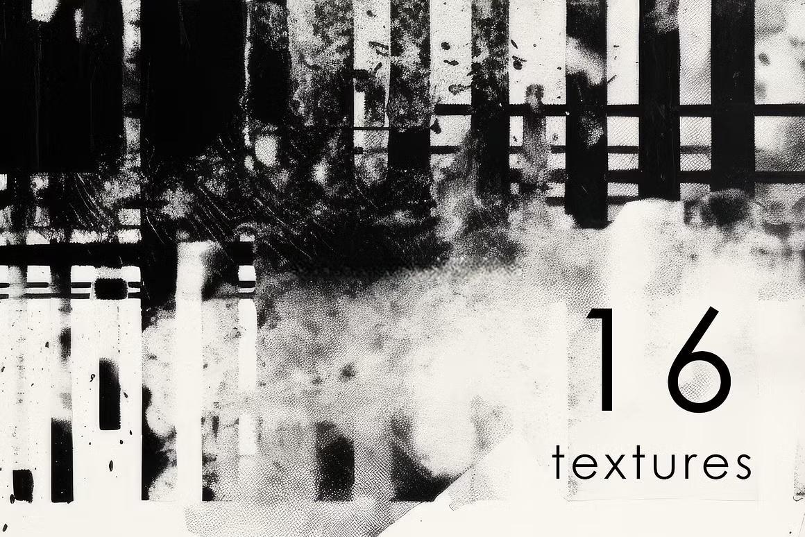 110个赛博未来主义科技金属镀铬抽象艺术背景肌理PNG元素拼贴剪贴画设计套装 Futuristic Mixed Media（13614）