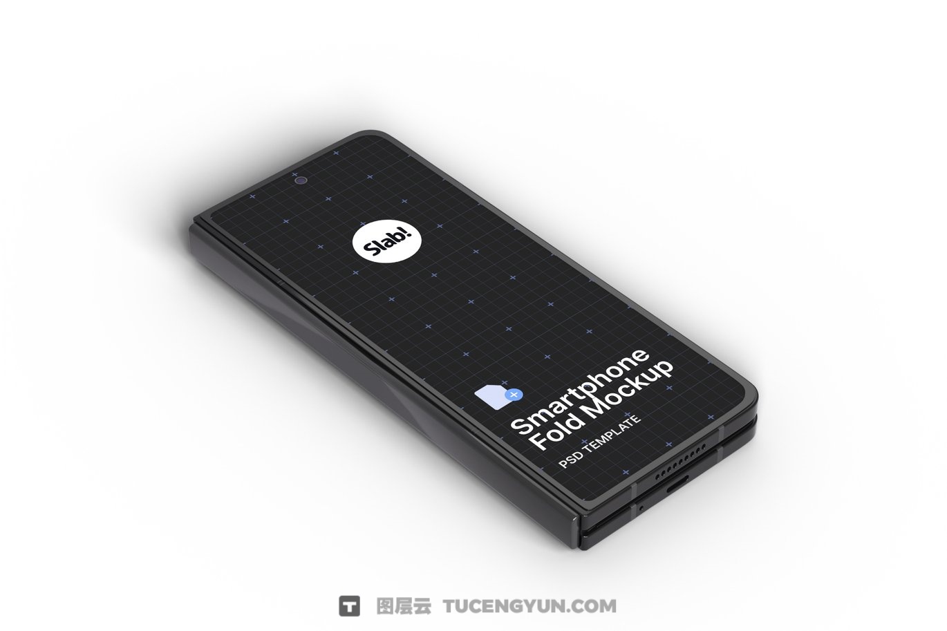 10种三星Galaxy Z折叠屏安卓手机广告UI界面APP设计展示PSD样机套装（13357）
