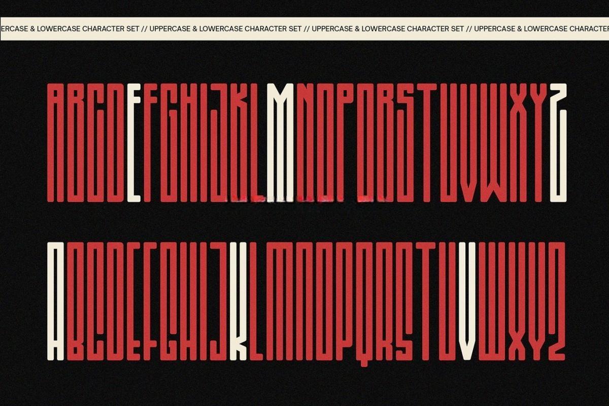 英文字体：极简现代浓缩未来派科技海报标题排版无衬线封面海报设计字体 Honkenia Rounded – The Ultra Condensed Font（13061）