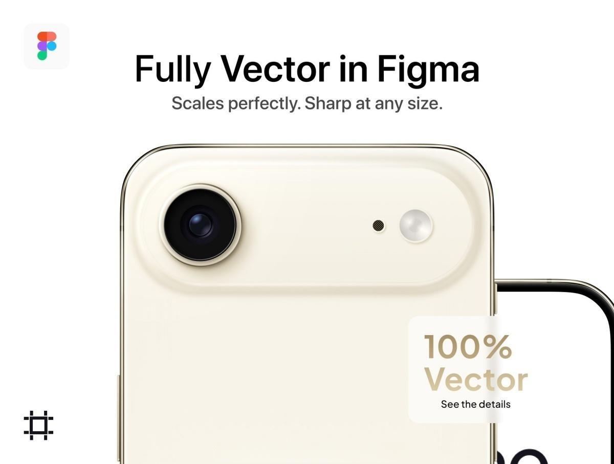 苹果iPhone 17 Air 手机UI平面界面设计展示Figma矢量样机 iPhone 17 Air Mockup | Vector Figma(13562) 苹果iPhone 17 Air 手机UI平面界面设计展示Figma矢量样机 iPhone 17 Air Mockup | Vector Figma(13562)