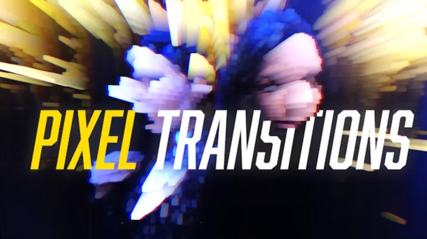 FCPX插件：创意3D像素网格变形扭曲冲击画面转场过渡（13886）