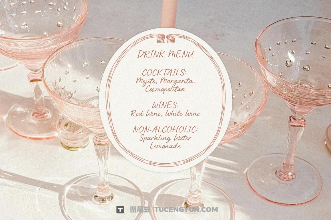 英文字体：浪漫优雅气质柔和logo标题排版手写连笔封面海报封面设计字体 Pink Queen | Elegant Romantic Script（13448）