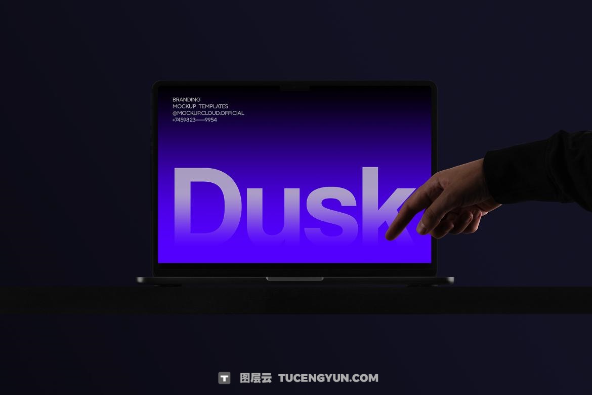 23款现代极简档案夹名片书籍T恤手提袋帆布袋手机Mac笔记本电脑平板品牌VI设计作品展示PSD样机套装 Dusk Branding Mockups Kit（13390）