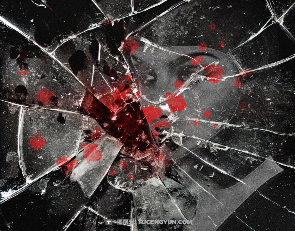 100个真实质感镜面玻璃破碎碎裂裂痕折射扭曲图片文本4K叠加效果纹理素材 Züli – 100 Broken Glass Textures Pack（13404）