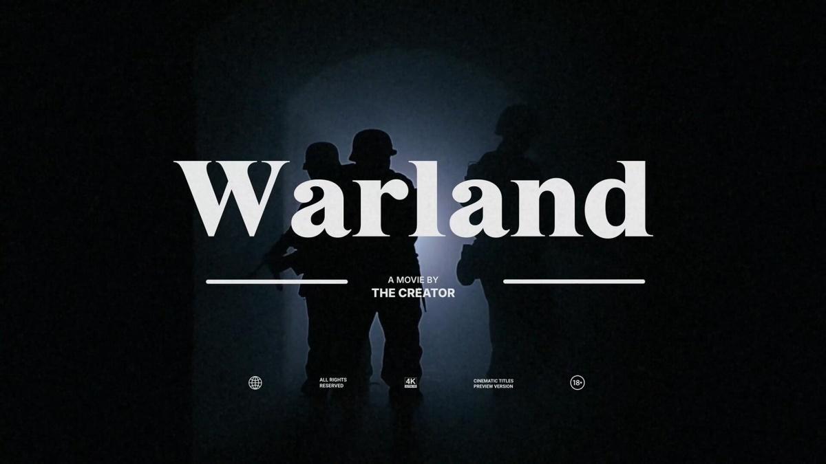 AE模板：复古好莱坞史诗电影纪录片预告片剧院海报片头动画（13101）