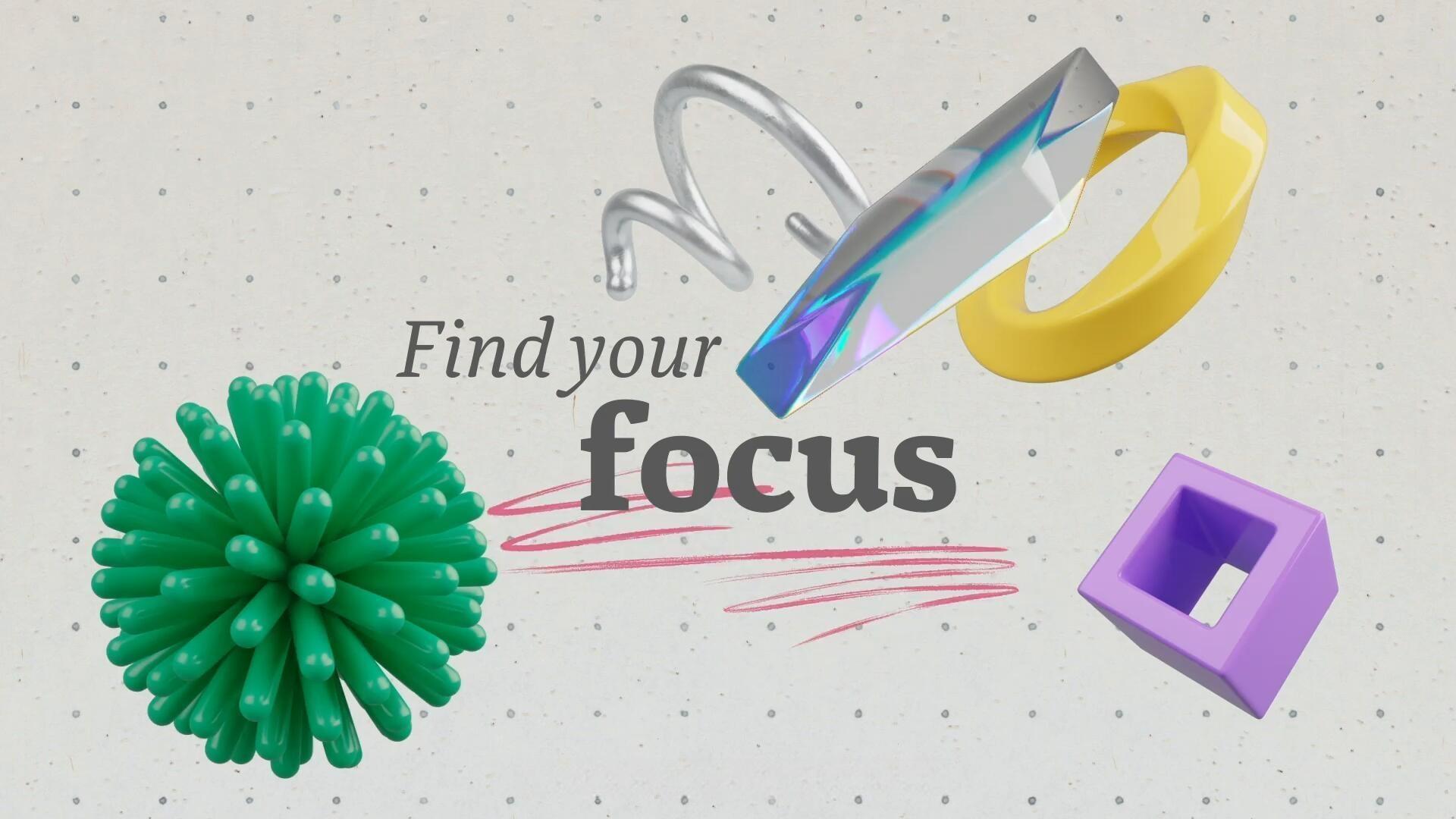 AE模板：趣味涂鸦艺术3D几何形状粗体文字标题排版动画（13580）