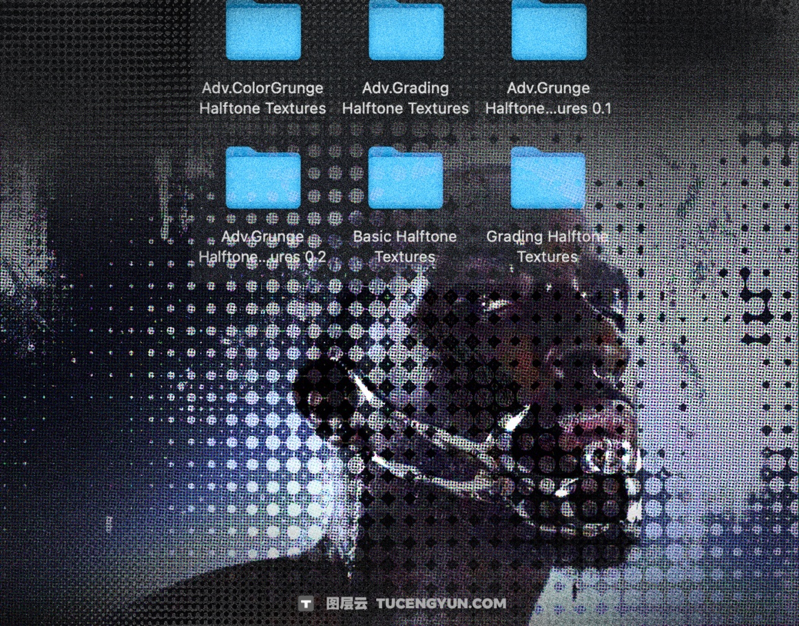 200款超逼真复古半色调半调颗粒噪点打印印刷叠加纹理包 Züli –  200 Halftone Textures Pack V.02（13449）