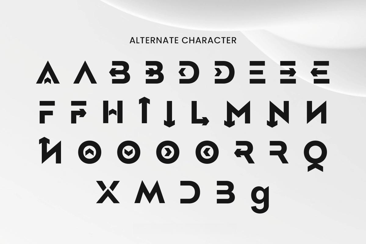 英文字体：极简科技赛博重型粗体海报标题排版设计品牌无衬线字体 Nord-Modern Branding Logo Font（13255）