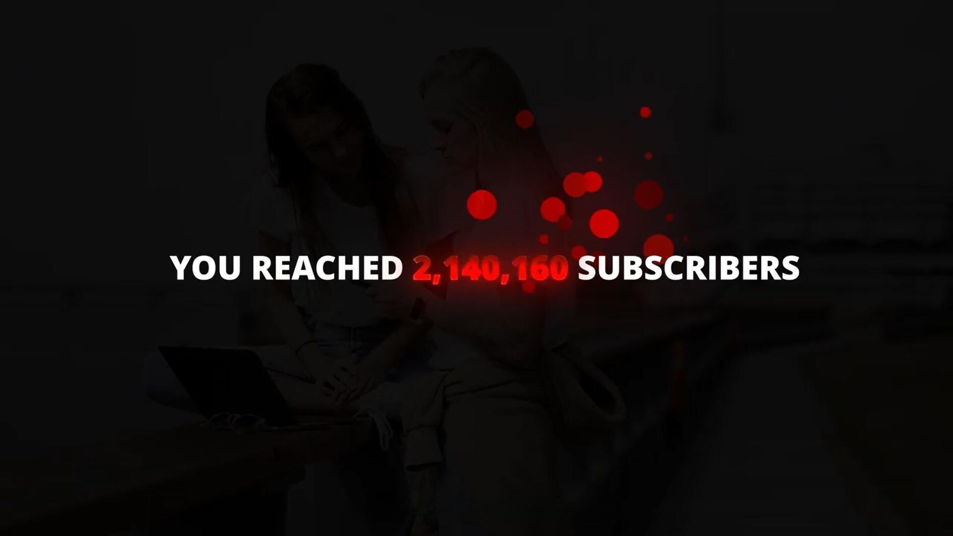 达芬奇预设：数字计数器动态粒子发光字幕文字标题动画（13653）