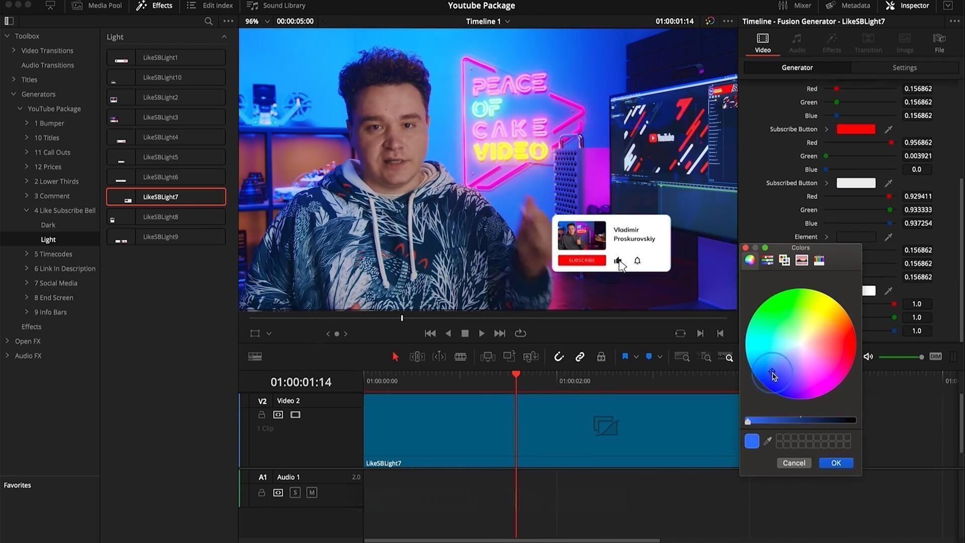 达芬奇预设：323个创意级YouTube自媒体频道图形字幕标题转场动画栏目包装（13144）