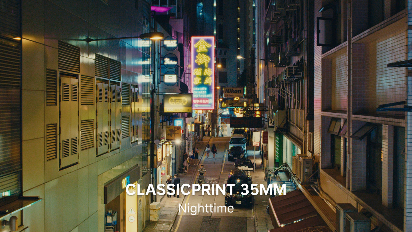 ClassicPrint 35mm Film Emulation PowerGrade V5 港风美学经典35mm胶片模拟电影视觉效果色彩分级达芬奇调色节点+LUT调色预设（10604）